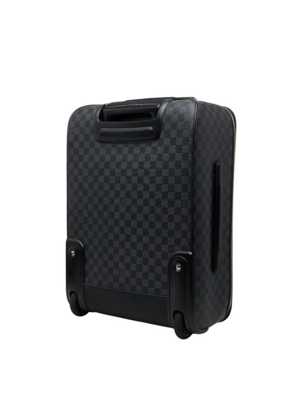 Louis Vuitton Damier Graphite Pegase 55 Travel Bag Suitcase Black Gray Leather